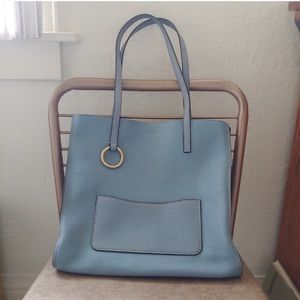 Marc Jacobs Powder Blue Leather Tote
